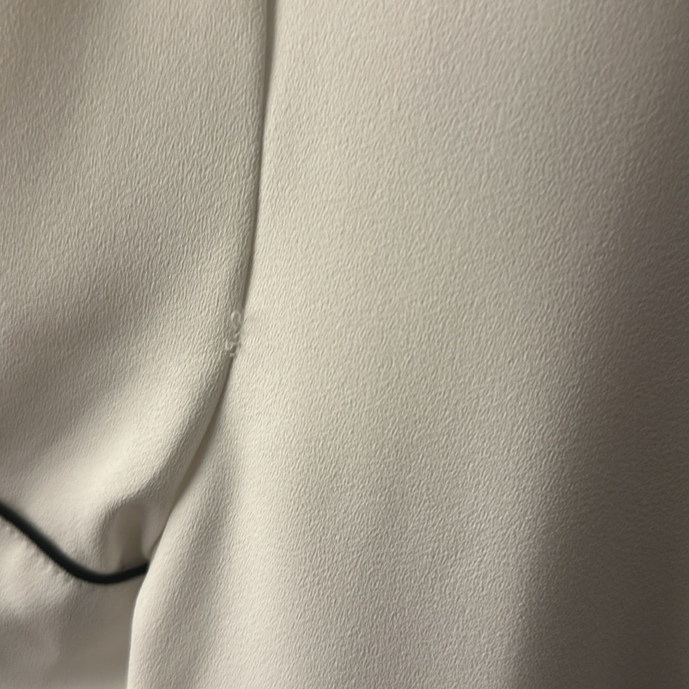 CeCe Bow Trim Shift Dress, Soft Ecru, Size Large - Picture 8 of 9